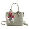Bolso Cuadrado Pequeño Moderno y Elegante 2025 Bolso Cruzado para Mujer de Color Sólido Europeo y Americano Bolso de Mano Retro Elegante con Textura