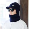 Gorro de Lana Tejido para Hombre Otoño e Invierno Nuevo con Forro Polar Engrosado Cálido Protección para las Orejas Gorro a Prueba de Frío para el Cuello para Hombres de Mediana Edad y Ancianos
