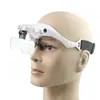 Nova lupa de cabeça estilo bateria 4 LEDs 5 conjuntos de lentes 9892B2B atacado transfronteiriço Amazon ótica