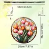 Modelo Novo Transfronteiriço Linda Borboleta Roxa Filme Colorido Acrílico 2D Decoração Colorida Deslumbrante para Janela Decoração de Varanda Adereços