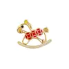 Broche del Caballo del Zodiaco para el Año de Nacimiento, Diseño Único, Broche Exquisito, Pin Anti-Exposición, Accesorio para Ropa, Joyería para Hombres y Mujeres