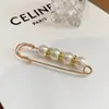 Broche de Perla Antirreflejos Sentido Avanzado Nicho Hebilla de Cintura para Pantalones de Mujer Artefacto para la Cintura Pin de Accesorios Fijos para Ropa