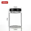 En stock Botella Cuadrada de Miel Tapa Alta Frascos de Vidrio Transparente para Pepinillos y Mermelada Frasco Sellado de Vidrio para Tofu