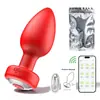 Brinquedo de Plug Anal com Controle Remoto, Dispositivo Vibratório de Masturbação Anal com Controle Remoto, Brinquedo Sexual para Adultos, Silicone Elétrico Sm para Exterior