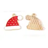 Acessórios de Joias com Gotejamento de Óleo de Natal Pingente DIY Liga Corrente de Celular Colar Pingente de Chaveiro Materiais Artesanais