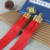 Accesorios de Linterna de Borla de Doble Tubo de Gama Alta con Sombreros Chapados en Oro y Borlas Largas para Suministros Festivos Borlas de Nudo Chino al por Mayor