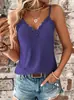 Ropa de Mujer Transfronteriza Europea y Americana Aliexpress Amazon Sitio Independiente Color Sólido Encaje Hueco Adornado Camisola Artículos Transfronterizos en Stock
