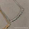 Collar de Panal Shangmei para Mujer, Oro V, Lujo Ligero, Diseño de Nicho, Chapado en Oro Rosa de 18 Quilates, Estilo Cintura Delgada, Cadena de Clavícula de Panal de Gama Alta