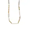 Colar de Pérolas Irregulares Barrocas Naturais Nala Francês Dourado e Prateado Bicolor Nicho Sensação de Alto Padrão Corrente de Clavícula Feminina Atacado