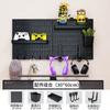 Pared de Almacenamiento con Tablero Perforado para eSports, Tablero para Colgar en la Pared, Estante de Almacenamiento, Escritorio de Computadora con Gancho, Almacenamiento para Colgar en la Pared, Estante de Exhibición con Tablero Perforado