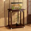 Suporte de Flores Decorativo Prateleira de Flores Varanda de Chão Móvel Bambu Interior Multi-Camadas Suporte de Chão Atacado
