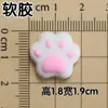KK Gato Laço Gato Cabeça de Gato Biscoito Laço Gato PVC Macio Acessórios Chinelos Furados DIY Decoração Capa de Celular Adesivos