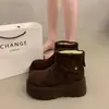 Colección de Comercio Exterior Nueva Primavera/Verano 2026: 2026 Nuevos Zapatos de Algodón Cálidos con Forro Polar de Invierno, Aumentadores de Altura para Mujeres Bajitas, Estilo Birkenstock, Transfronterizo