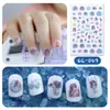 Suministro transfronterizo de nuevas pegatinas de uñas con purpurina impermeables, pegatinas de cinta impermeables, pequeñas calcomanías de uñas frescas para niños.