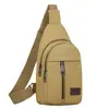 Riñonera de lona transfronteriza nueva para hombre, bolsa de pecho para hombre, mochila de moda para hombre, bolso de hombro, bolsa cruzada deportiva multifuncional