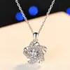 Collar de plata de gran oferta de estilo coreano para mujer, colgante de estrella de cinco puntas, moderno y famoso en Internet, cadena de clavícula de lujo ligera y personalizada, diseño de nicho