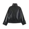 Moda Femenina Transfronteriza AliExpress 2026 Estilo Europeo y Americano Chaqueta Casual Efecto Piel F612806