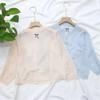 Ropa para Niños Wobella 2025 Verano Ropa Fina con Lazo para Niños Calidad Seda de Hielo Ropa con Protección Solar Cárdigan Camisa Acondicionada