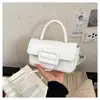 Bolso pequeño retro para mujer, nueva colección de verano 2026, bolso de hombro versátil, bolso cruzado, estilo transfronterizo, con acabado similar al cuero encerado, bolso cuadrado pequeño