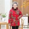 Ropa Acolchada de Algodón para Mujeres de Mediana Edad y Mayores, Ropa para Madres, Ropa de Invierno, Abrigos de Talla Grande para Personas Mayores, Chaquetas Acolchadas de Algodón Espesadas de Terciopelo para Abuelas de Longitud Media
