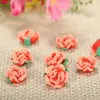 Acessórios de flor de argila macia tridimensional de 13mm flor rosa florzinha doce brincos para óculos decorativo material para capa de celular diy