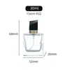 Botella Dispensadora de Perfume de Bayoneta de 100 ml al por Mayor Botella de Vidrio Cuadrada para Perfume Botella Dispensadora Práctica con Spray de Presión Botella Vacía