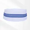 Gorro de Enfermera Gorro de Cola de Milano Blanco Rosa Azul Médico Aprendizaje Prácticas Jefa de Enfermeras Quirófano Barras Finas Gruesas