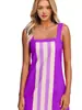2026 Verano Nuevo Estilo Europeo y Americano Transfronterizo Comercio Exterior Casual Falda Corta Estilo Resort de Playa Vestido de Tirantes Rayado