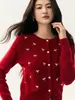 26 Novos Cardigans de Cashmere com Laço Feitos à Mão para Mulheres, Início do Outono, Gola Redonda, Macio e Suave, Peça de Tricô Curta