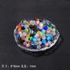 Cuentas redondas de piedra de ojo de gato de color caramelo, cuentas sueltas, material de cuentas hecho a mano para hacer pulseras y collares, accesorios