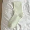 Calcetines Slouch de Color Sólido para Mujer, Estilo Otoño e Invierno, Transpirables, Antibacterianos, Calcetines sin Costuras para Maternidad, Puño Suelto, Algodón Puro, Resistentes a Olores, Calcetines de Media Pantorrilla para Mujer