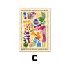 Pintura Decorativa para Sala de Estar Estilo Dopamina Mais Vendida da Temu, Pintura em Tela Floral Estilo Ins para Hall de Entrada, Impressão de Alta Definição Direto da Fábrica