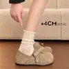 Sapatos Birkenstock com Rebite Francês Laço Salto Escondido 2026 Nova Primavera Duas Formas Cobertura Total Solado Grosso Mocassins Sapatos Individuais Femininos