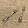 Atacado e varejo acessórios para joias DIY pingente de berloque laço de liga 3 cores opcionais 11 * 61mm 1595
