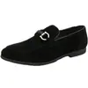 Zapatos de Piel para Hombre con Hebilla de Caballo, Mocasines de Gamuza, Mocasines Británicos sin Cordones, Modelo Nuevo de Moda 2021