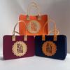 Bolsa de Feltro Atacado Presente de Feriado Evento Bolsa Tote de Feltro Estilo Igual Douyin Xiaohongshu Bolsa de Mão de Feltro Personalizada