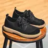 Zapatos Doudou para Hombre para Otoño e Invierno, Forrados de Felpa y Engrosados, Estilo Británico Retro, Puntera Amplia, Suela Suave, Superficie Suave, Talla Grande, Zapatos de Trabajo Bajos de Cuero
