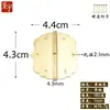 Bisagras de Borde de Encaje Chengyu de Cobre Puro, Bisagras de Latón para Cajas de Madera de Alcanfor, Bisagras en Forma de Mariposa de 180 Grados para Puertas de Gabinetes y Joyeros