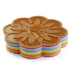 Posavasos de Flor de Aciano Alfombrilla de Silicona Aislante de Calor Alfombrilla para Mesa de Comedor Alfombrilla para Tazón Posavasos Alfombrilla para Maceta Alfombrilla para Olla Hogar Nórdico Alfombrilla para Plato