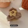 Pinza de Flor Rellena para Mujer Pinza de Tiburón de Invierno Pinza para el Cabello Nuevo 2025 Pinza para el Cabello de Gama Alta Accesorios para el Cabello en la Parte Posterior de la Cabeza