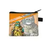 Bolsa Pequeña de las Tortugas Ninja Monedero Grande Infantil Bolsa de Almacenamiento para Estudiantes Portatarjetas Bolsa Colgante Bolsa de Poliéster al por Mayor Venta Caliente