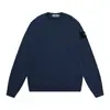 Sudadera Sto Stone de cuello redondo, forrada de forro polar, básica, color liso, manga larga, para otoño e invierno, para hombre y mujer, versátil, Island Stone