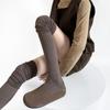 Estilo Miu Show Primavera y Otoño Combinación de Colores Amplia Medias Altas Contraste Estilo Ins Calcetines para Pantorrilla para Mujer