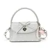 2026 Nuevo Bolso Floral Dulce de Nicho para Mujer de Moda Estilo Girly Nudo de Lazo Bolso de Hombro