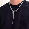 Ins Estilo Oscuro Europeo y Americano Cruz Estrella Collar Multicapa Envolvente Empalmado Estilo Cool Cadena para Suéter Hip-Hop de Alta Gama