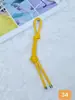 Llavero Colgante Creativo Nuevo Transfronterizo Correa de Cuero Color Caramelo Versátil de Moda Accesorio para Bolsa Venta al por Mayor en Stock