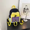 Mochila de bloqueo de color dopamina, ligera e impermeable, adecuada para estudiantes que van a la escuela, deportes casuales al aire libre y montañismo