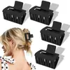Pinza para el Cabello Pequeña Transfronteriza de 4 cm Mate para Mujer, Pinza de Tiburón para la Parte Trasera de la Cabeza, Pasador, Accesorio para el Cabello