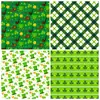 12 Folhas/Pacote St. Base de Chapéu de São Patrício Papel Cruzamento Novo Produto Dia da Irlanda Material de Decoração para Caderno Papel