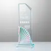 Trofeo de Cristal de Color Oleada Creativa Atmósfera de Alta Gama Reunión Anual Concurso de Premios al Personal Destacado Para Ganar el Campeonato